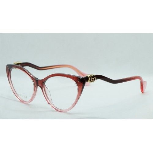 Gucci Oprawa okularowa damska GG1013O 003 - czerwony