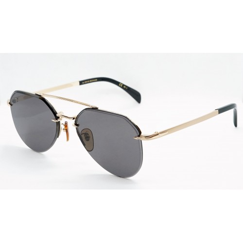 David Beckham Okulary przeciwsłoneczne męskie DB1090/G/S RHLIR - złoty, czarny, filtr UV 400
