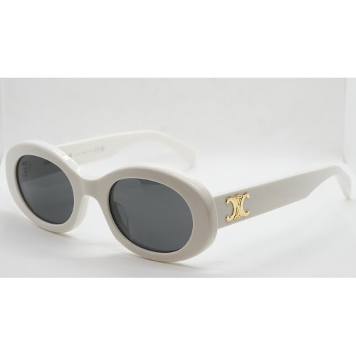 Celine Okulary przeciwsłoneczne damskie CL40194U 5225A - biały, filtr UV 400