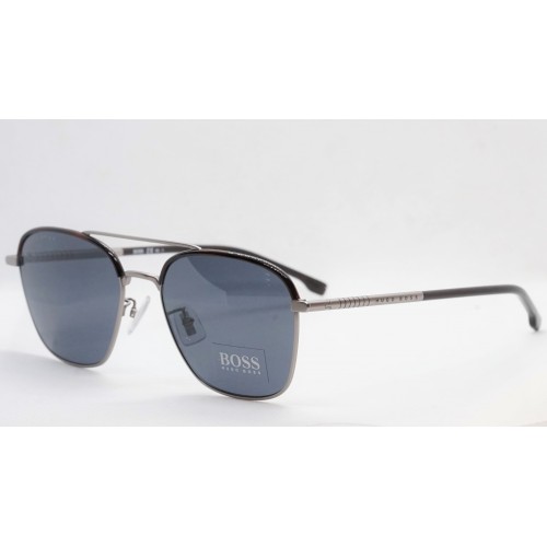 Hugo BOSS Okulary przeciwsłoneczne męskie 1106/F/S R81IR - srebrny, filtr UV 400