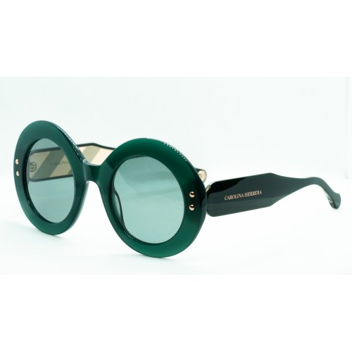 Carolina Herrera okulary przeciwsłoneczne damskie HER 0081/S 1ED - zielony, filtr UV 400