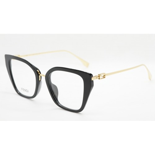 Fendi Oprawa okularowa damska FE50011I 001 - czarny, złoty