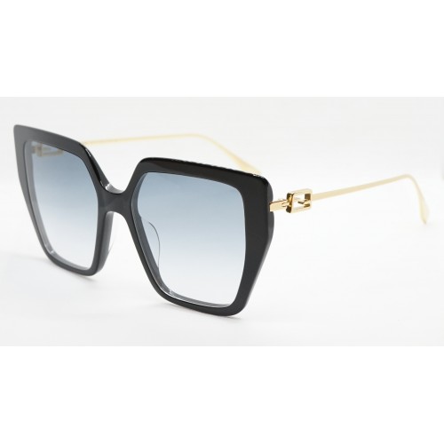 Fendi Okulary przeciwsłoneczne damskie FE40012U 01B - czarny, złoty, filtr UV 400