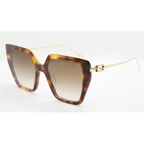 Fendi Okulary przeciwsłoneczne damskie FE40012U 53F - szylkret, złoty, filtr UV 400