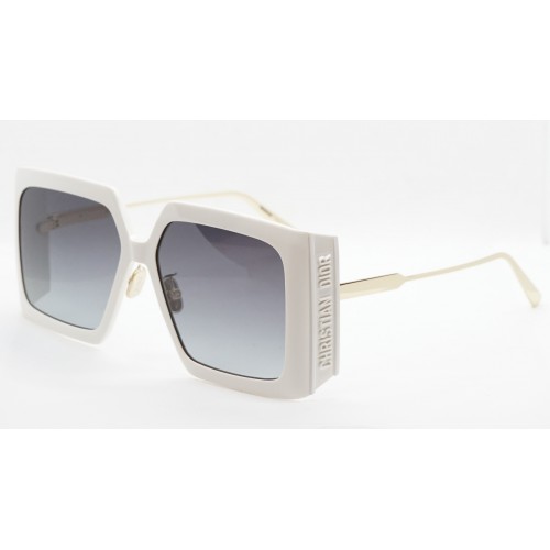 DIOR Okulary przeciwsłoneczne damskie DiorSolar S2U 95A1 - biały, złoty , filtr UV400