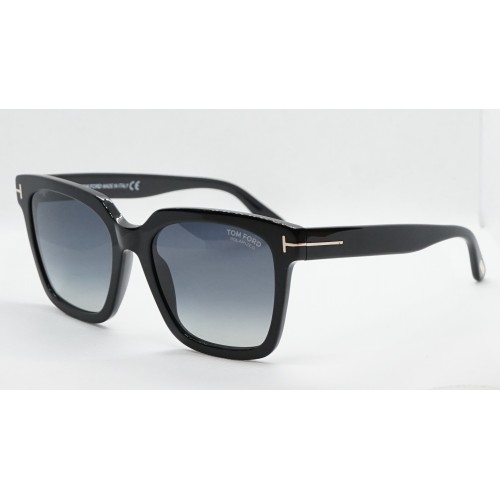 Tom Ford Okulary przeciwsłoneczne unisex Selby TF952 01D  Polarized  - czarny, filtr UV400