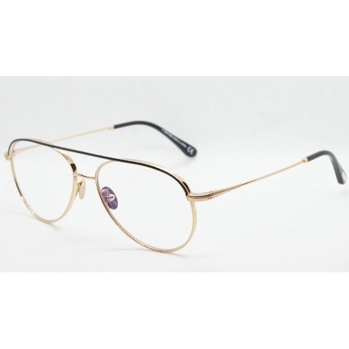Tom Ford Oprawa okularowa unisex FT5693-B 030 - złoty, czarny