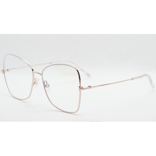 Tom Ford Oprawa okularowa damska TF5571-B 021 - złoty, biały