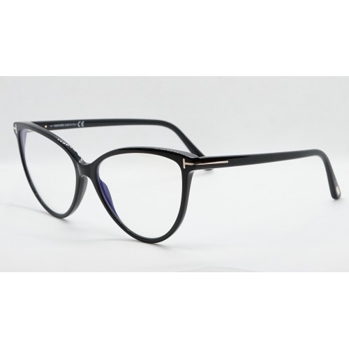 Tom Ford Oprawa okularowa damska TF5743-B 001 - czarny