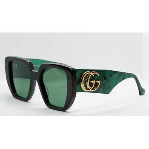 Gucci Okulary przeciwsłoneczne damskie GG0956S 001 - czarny, zielony, filtr UV400