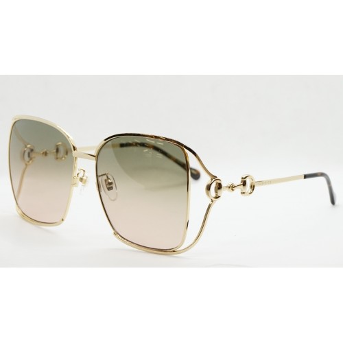 Gucci Okulary przeciwsłoneczne damskie GG1020S 001 - złoty, wielokolorowy, filtr UV400