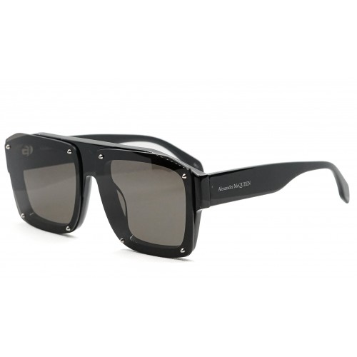 Alexander McQueen Okulary przeciwsłoneczne damskie AM0335S 001 - czarny, filtr UV 400