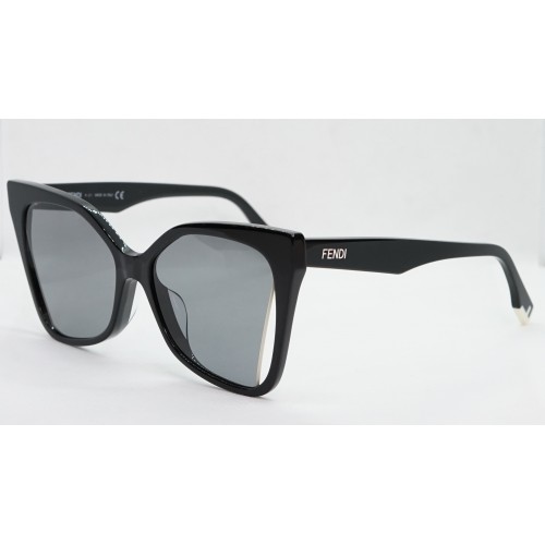 Fendi Okulary przeciwsłoneczne damskie FE40010U 01A - czarny, filtr UV 400