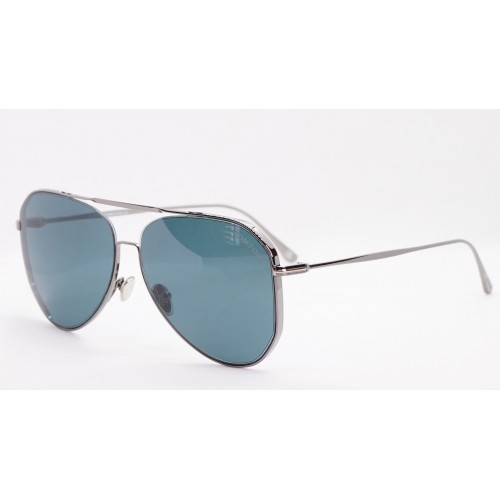 Tom Ford Okulary przeciwsłoneczne unisex FT0853/S - srebrny, niebieski, filtr UV400