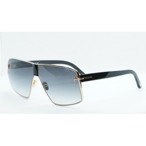 Tom Ford Okulary przeciwsłoneczne męskie TF0911/S 28B - złoty, czarny, filtr UV400
