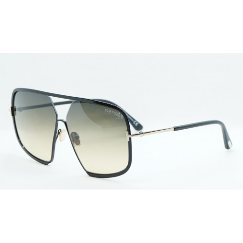 Tom Ford Okulary przeciwsłoneczne męskie TF0867/S 01B- złoty, czarny, filtr UV400