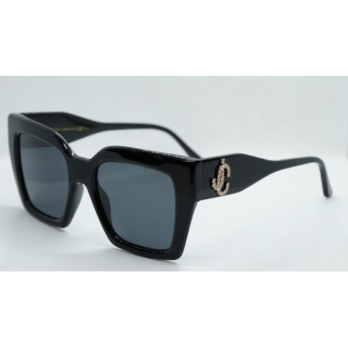 Jimmy Choo Okulary przeciwsłoneczne damskie ELENI/G/S 807IR - czarny, filtr UV 400