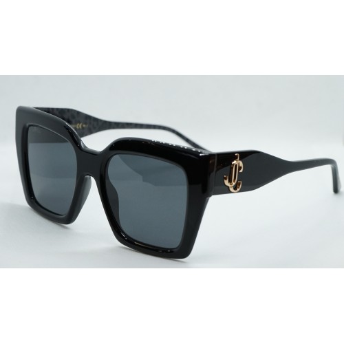 Jimmy Choo Okulary przeciwsłoneczne damskie ELENI/G/S 1EIIR - czarny, filtr UV 400