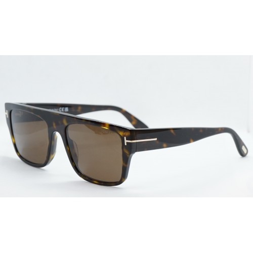 Tom Ford Okulary przeciwsłoneczne męskie TF0907 52E- brązowy szylkret, filtr UV400