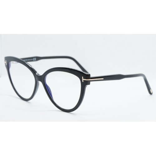 Tom Ford Oprawa okularowa damska TF5763-B 001 - czarny