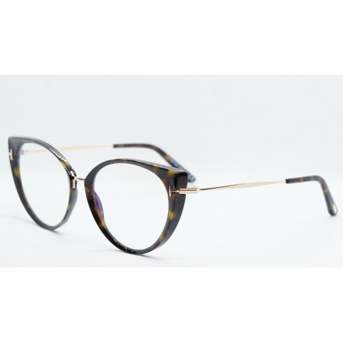 Tom Ford Oprawa okularowa damska TF5815-B/V 053 - brązowy, szylkret