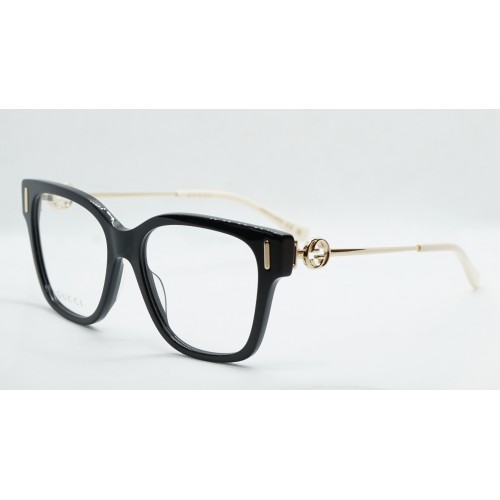 Gucci Oprawa okularowa damska GG1204O 001 - czarny, złoty